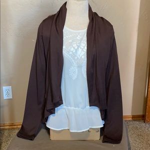 Lace back cardigan